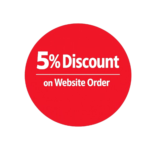 5% Discount on Website Order